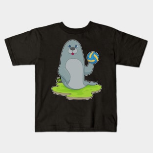 Seal Volleyball player Volleyball Kids T-Shirt